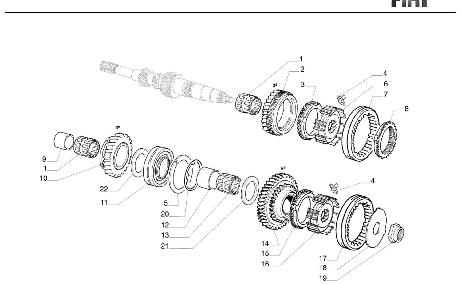 Catálogo de Peças Fiat Strada Adventure 1.8 Flex (2007+) — vista explodida 3 (pág. 89 do PDF)