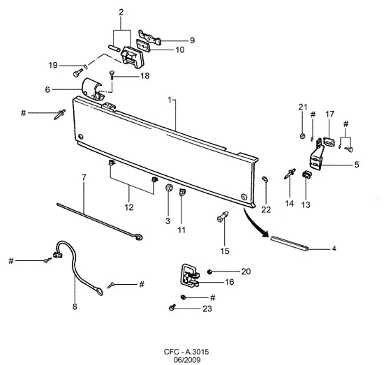 Catálogo de Peças Ford Cargo 1415 e 1417 — vista explodida 1