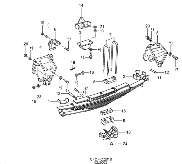 Catálogo de Peças Ford Cargo 1415 e 1417 — vista explodida 3