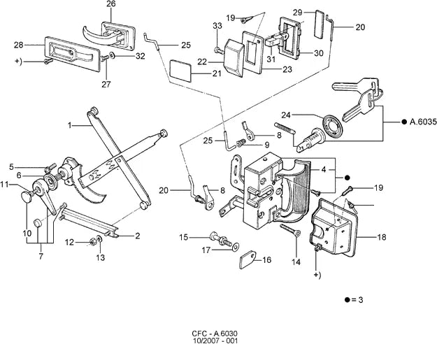 Catálogo de Peças Ford Cargo 1417 — vista explodida 1