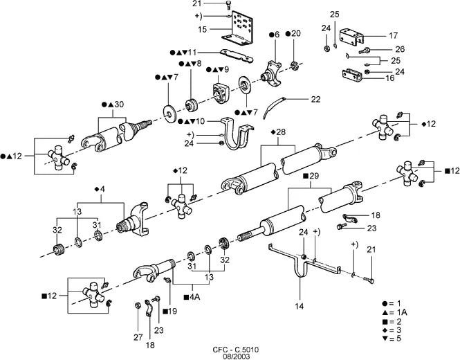 Catálogo de Peças Ford Cargo 1417 — vista explodida 3