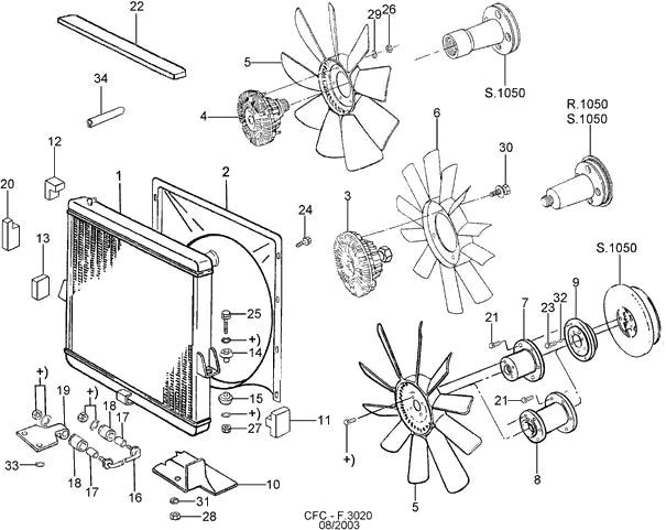 Catálogo de Peças Ford Cargo 1421 — vista explodida 3
