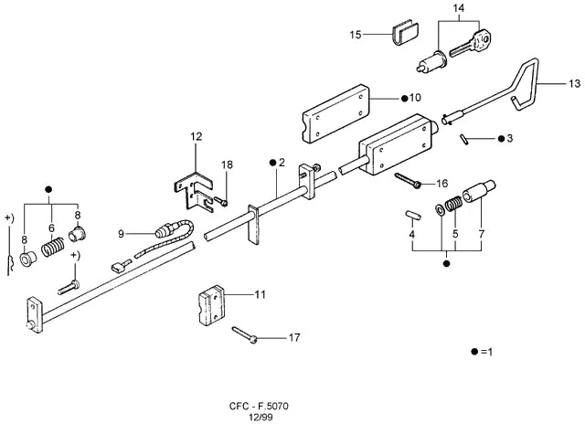 Catálogo de Peças Ford Cargo 1517 — vista explodida 4