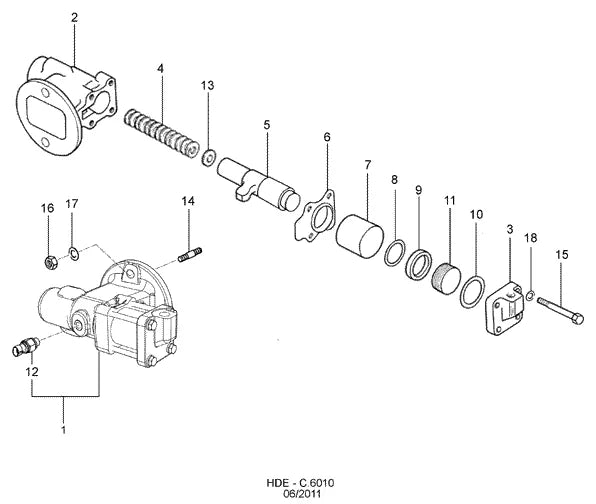 Catálogo de Peças Ford Cargo 1517 4x2 — vista explodida 3