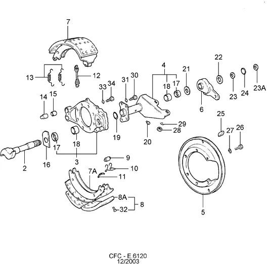 Catálogo de Peças Ford Cargo 1617 — vista explodida 3
