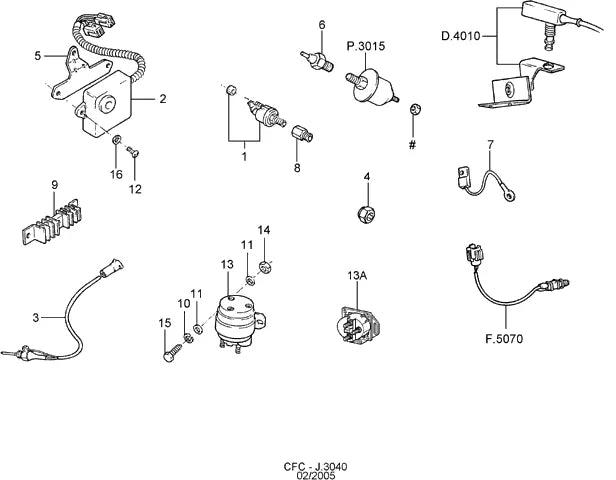 Catálogo de Peças Ford Cargo 1630 e 1731 — vista explodida 4