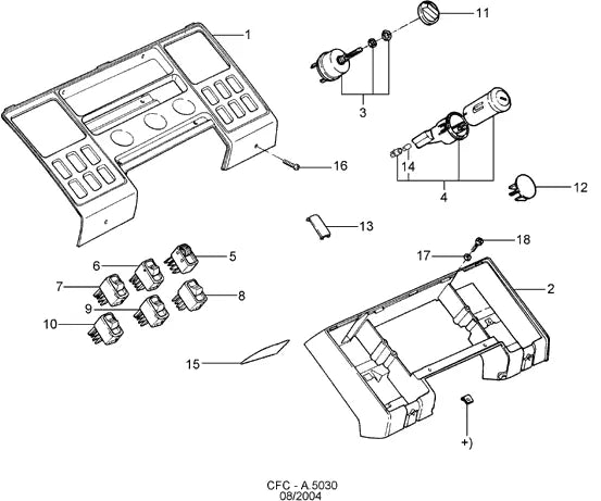 Catálogo de Peças Ford Cargo 1716 Argentina — vista explodida 1