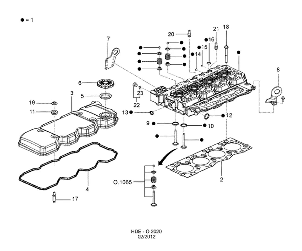 Catálogo de Peças Ford Cargo 1719 4x2 — vista explodida 1