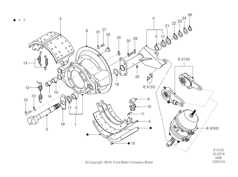 Catálogo de Peças Ford Cargo 1719 4x2 — vista explodida 3