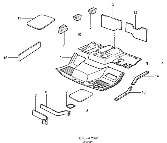 Catálogo de Peças Ford Cargo 1721 — vista explodida 1