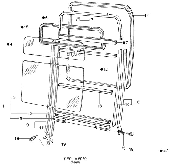 Catálogo de Peças Ford Cargo 1731 — vista explodida 1