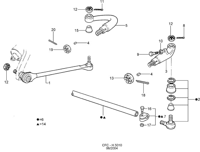 Catálogo de Peças Ford Cargo 1731 — vista explodida 4