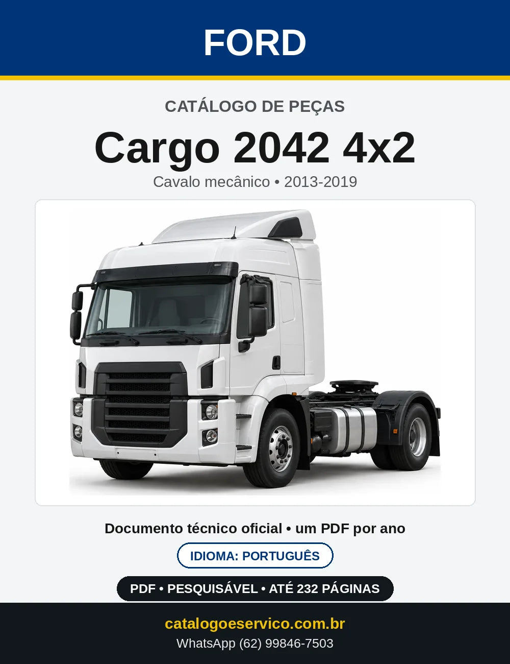 Catálogo de Peças Ford Cargo 2042 4x2 2013-2019 — capa