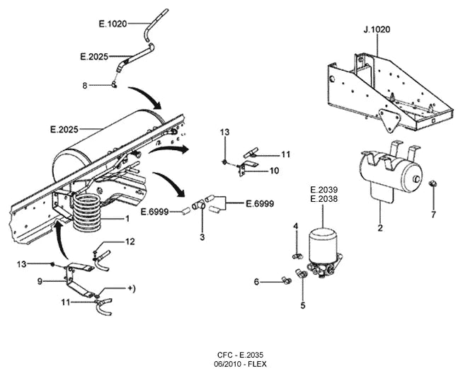 Catálogo de Peças Ford Cargo 2421 — vista explodida 2