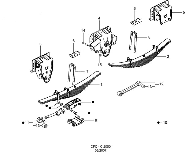 Catálogo de Peças Ford Cargo 2421 — vista explodida 3