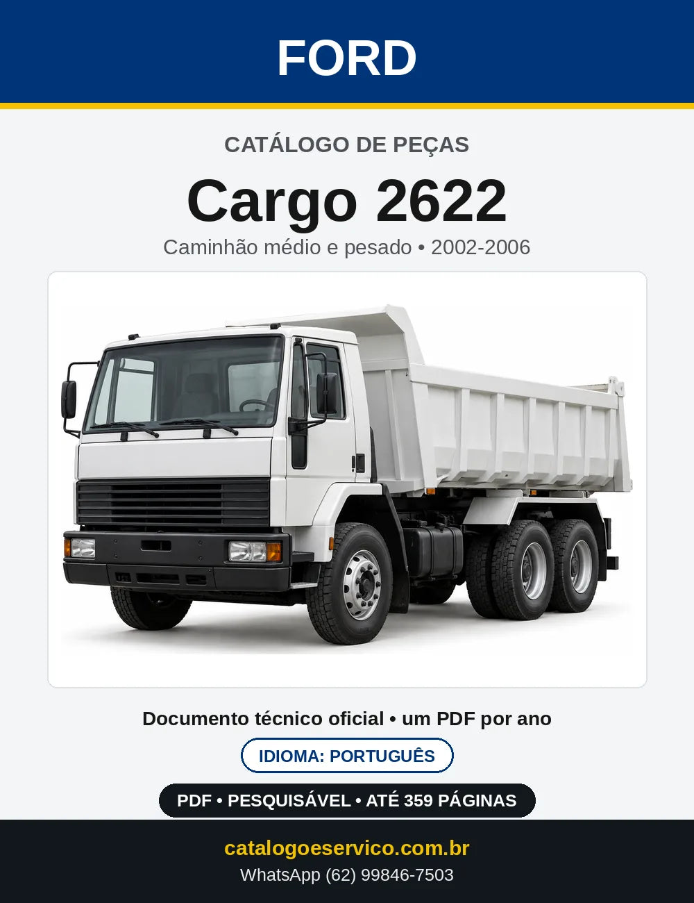 Catálogo de Peças Ford Cargo 2622 2002-2006 — capa