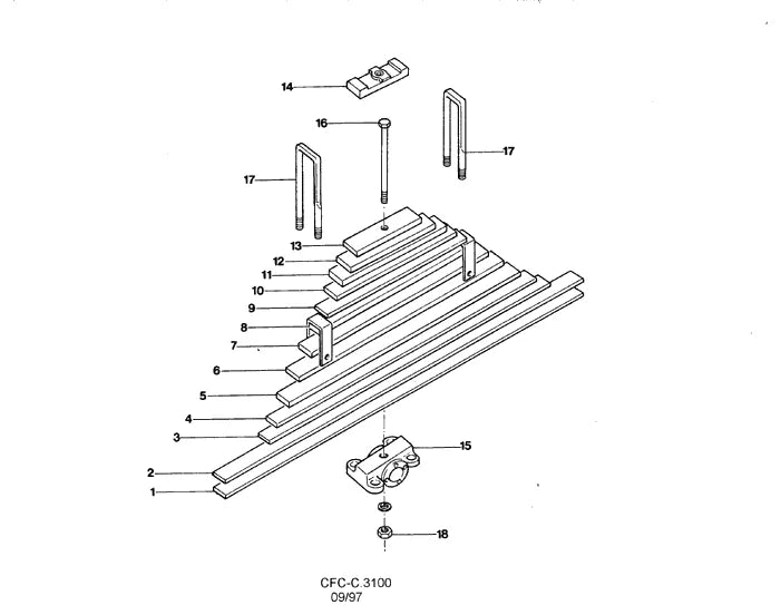 Catálogo de Peças Ford Cargo 2630 e 2631 — vista explodida 3