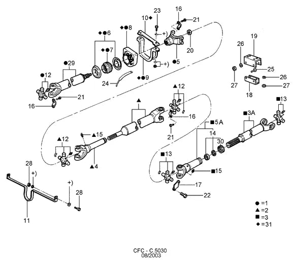 Catálogo de Peças Ford Cargo 2631 — vista explodida 3