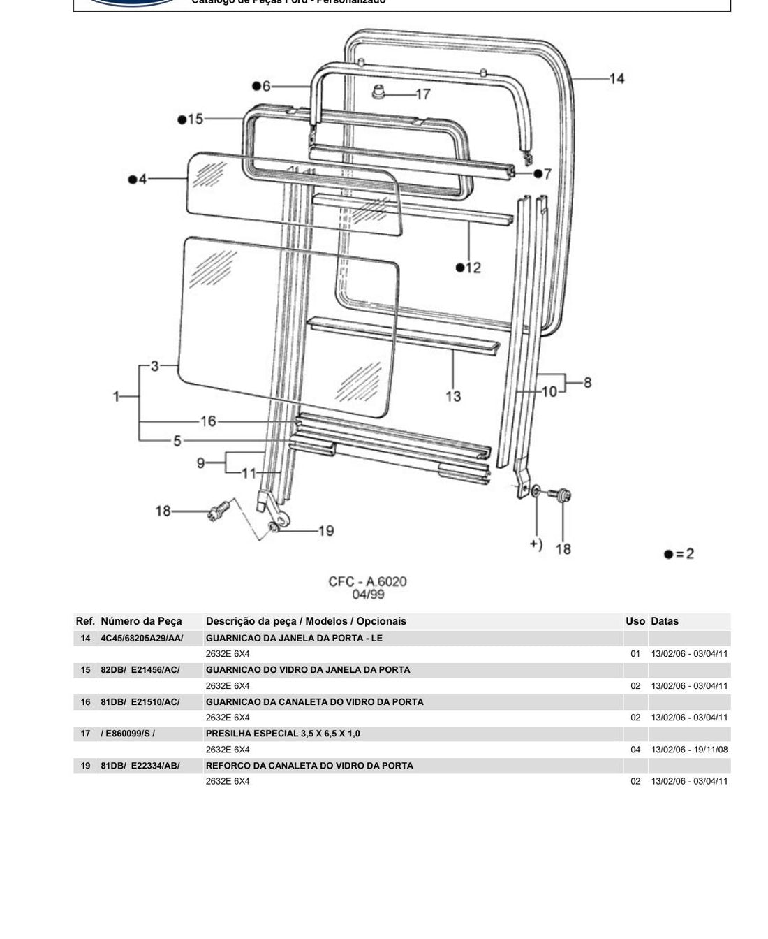 Catálogo de Peças Ford - Cargo 2632E - Caminhão - página 3