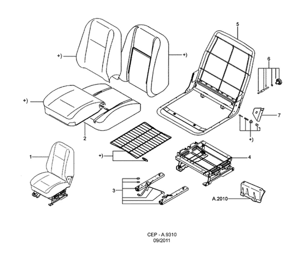 Catálogo de Peças Ford Cargo 2632E 6x4 — vista explodida 4