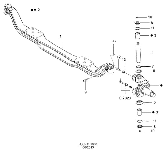 Catálogo de Peças Ford Cargo 2842 6x2 — vista explodida 4