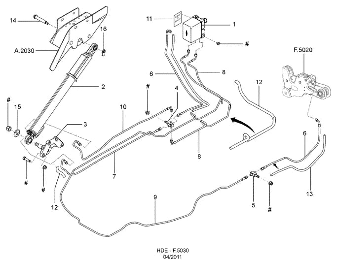 Catálogo de Peças Ford Cargo 3133 6x4 — vista explodida 3