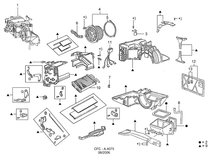 Catálogo de Peças Ford Cargo 4030 e 4031 — vista explodida 1