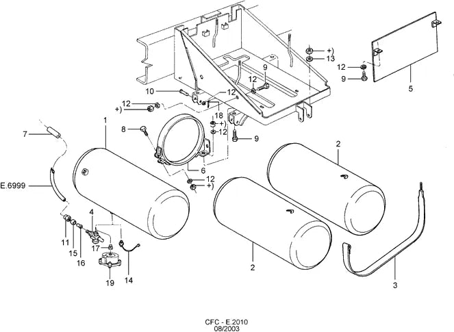 Catálogo de Peças Ford Cargo 4030 e 4031 — vista explodida 2