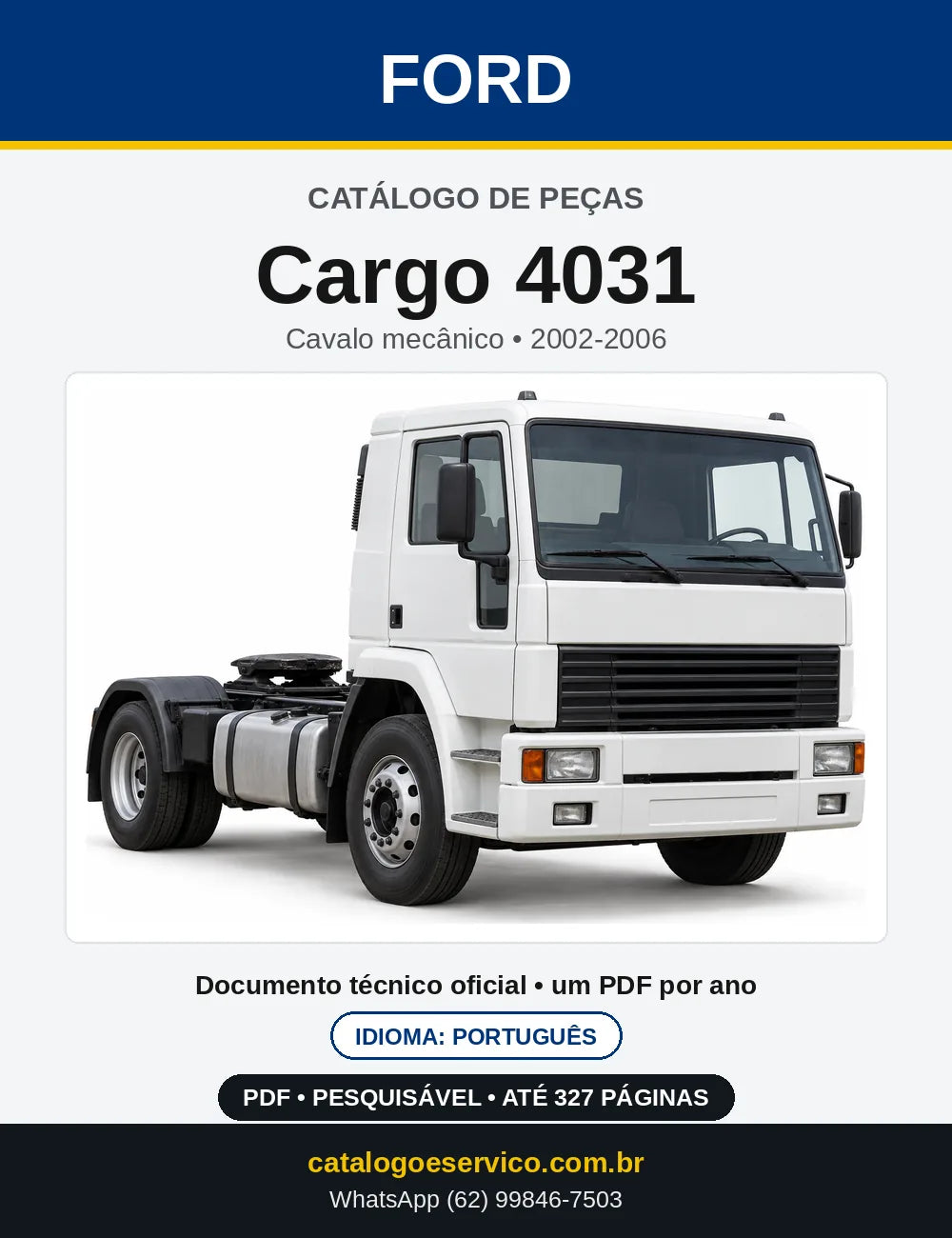 Catálogo de Peças Ford Cargo 4031 2002-2006 — capa