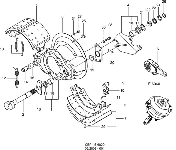 Catálogo de Peças Ford Cargo 4532E e 1832E — vista explodida 2