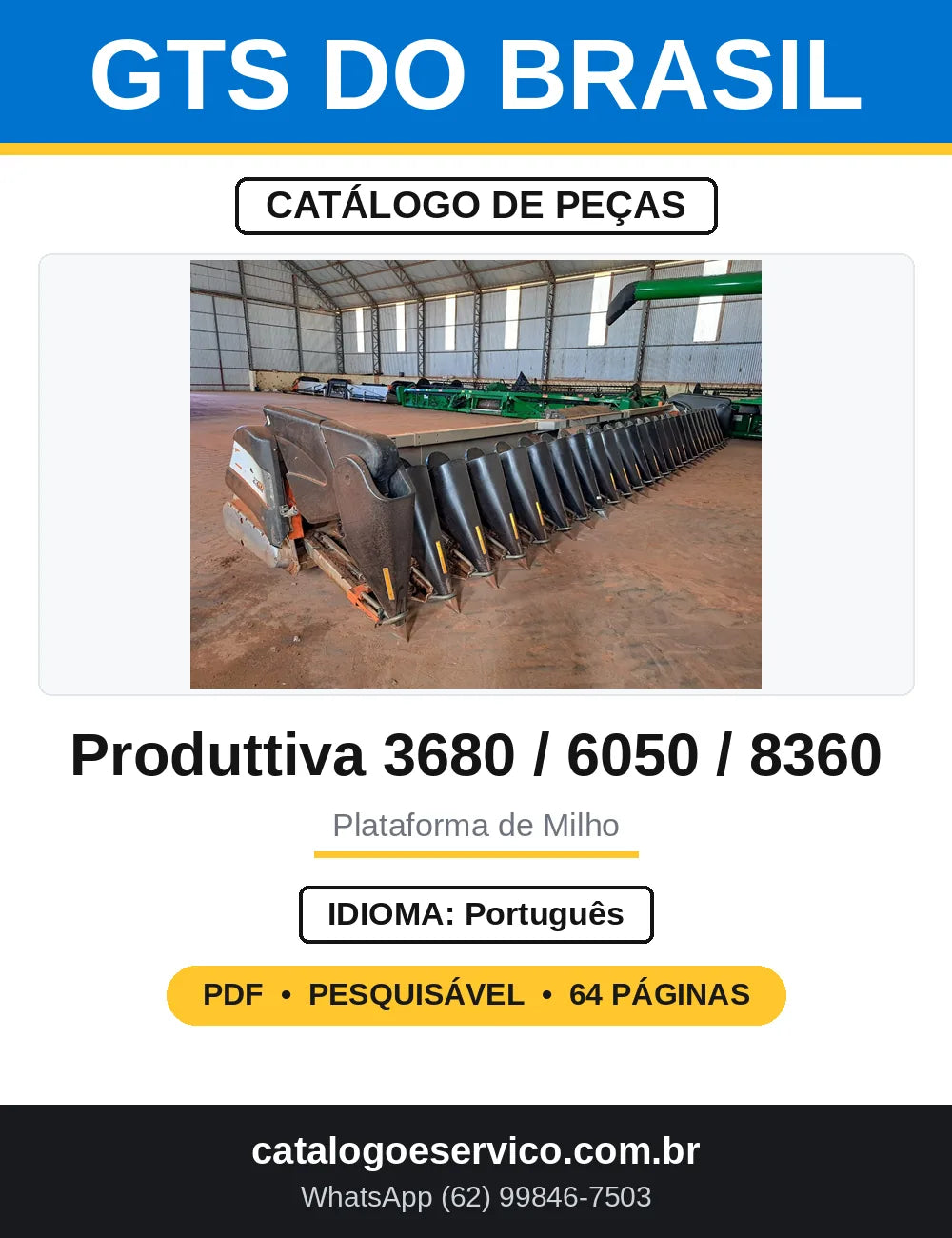 Catálogo de Peças GTS Produttiva 3680 a 8360 — capa