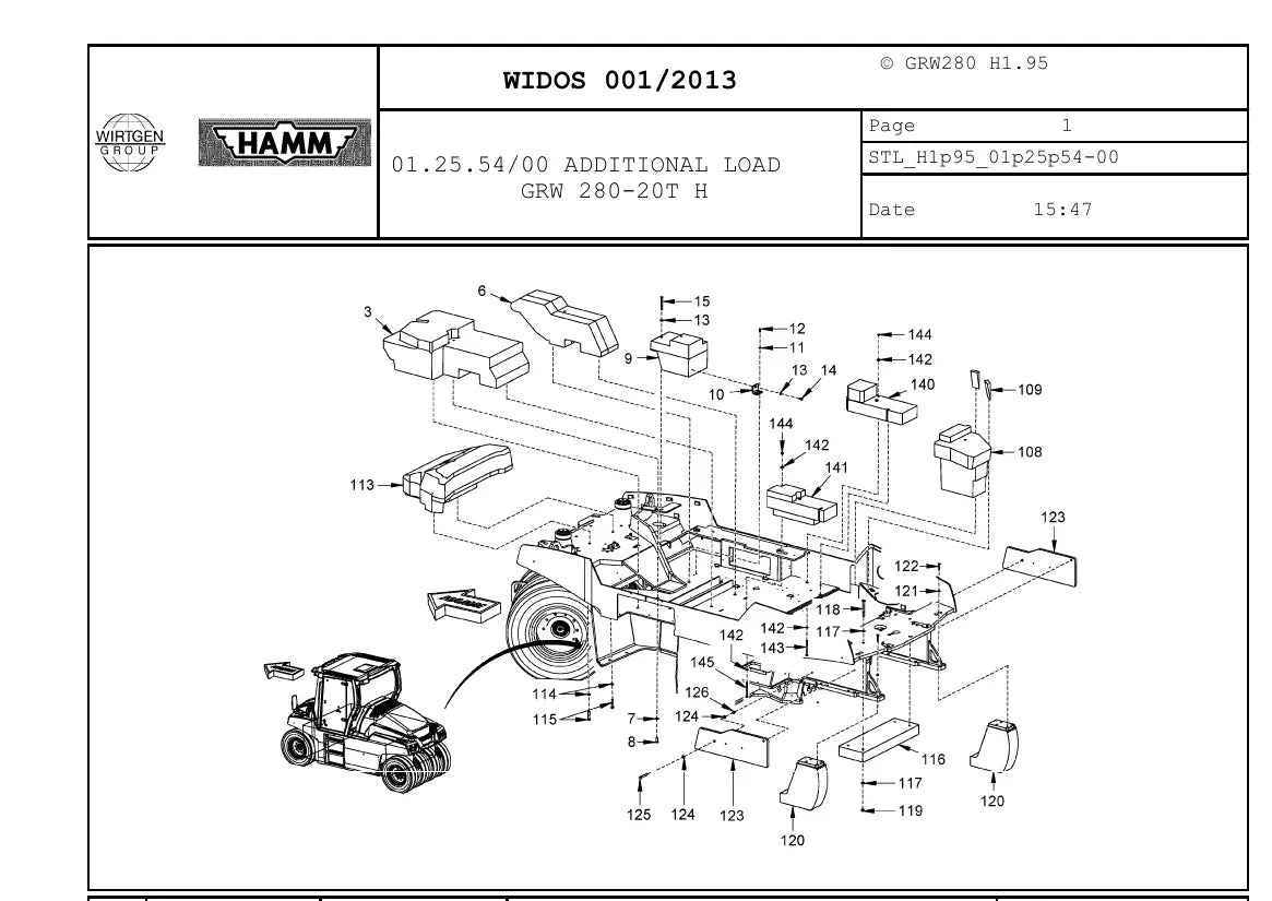 Catálogo de Peças HAMM GRW 280 — vista interna 4