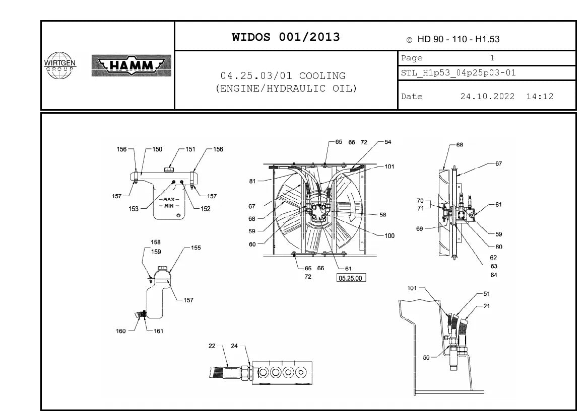 Catálogo de Peças HAMM HD 90 / HD 110 — vista interna 3