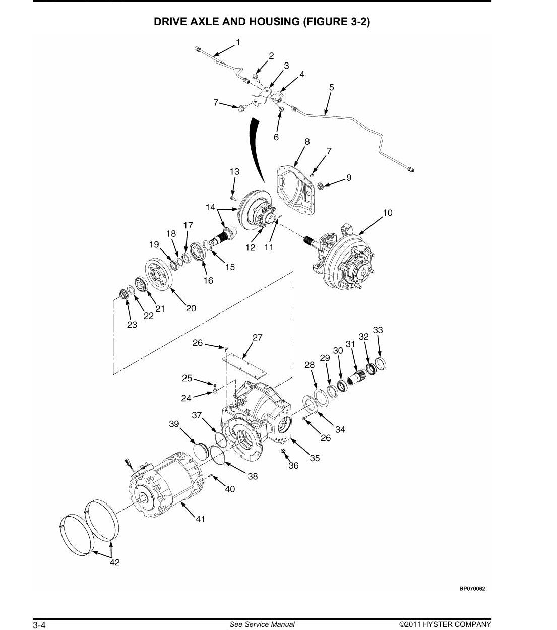Catálogo de Peças Hyster E45XN E50XN E55XN E60XN E65XN E70XN Empilhadeira Elétrica (A268 - 2011) - página estratégica 1