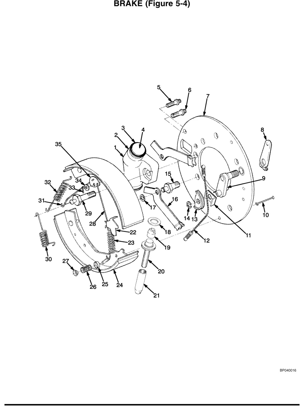 Detalhe de componentes ilustrados no Catálogo de Peças Hyster J40Z, J50Z, J60Z e J65Z