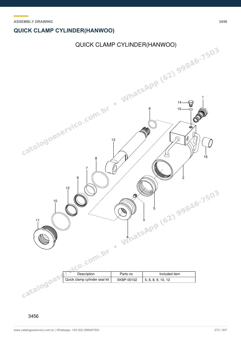 Catálogo de peças Hyundai R210LC-7 (série