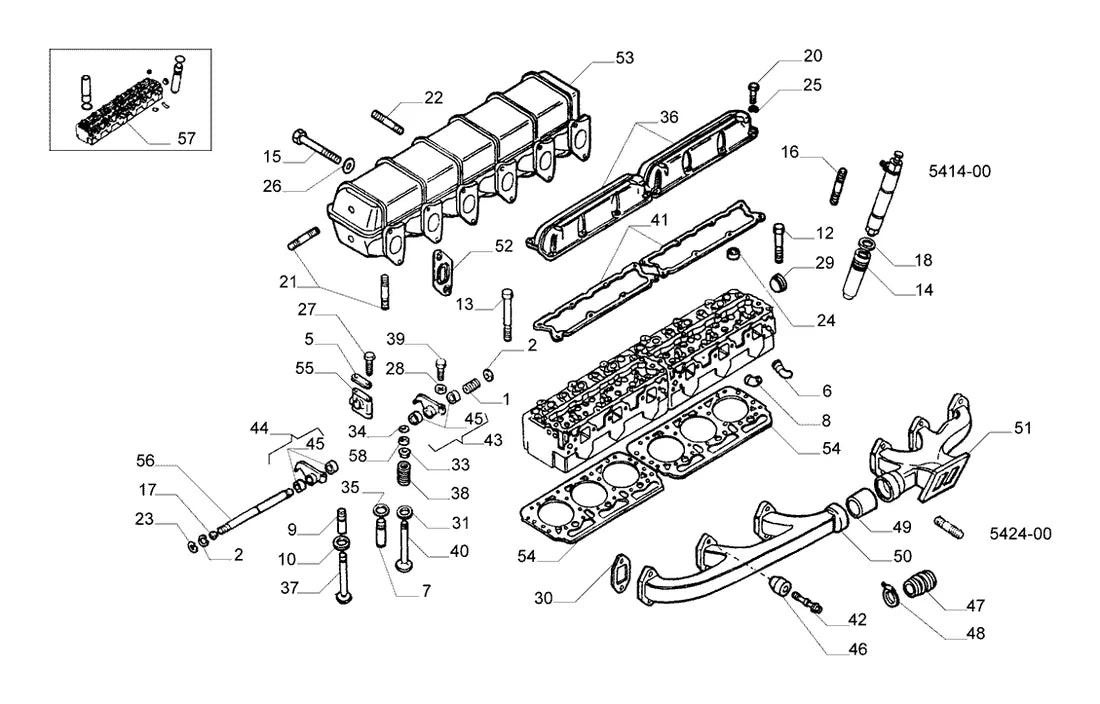 Vista explodida 3 do catálogo de peças Iveco EuroTech 450E37