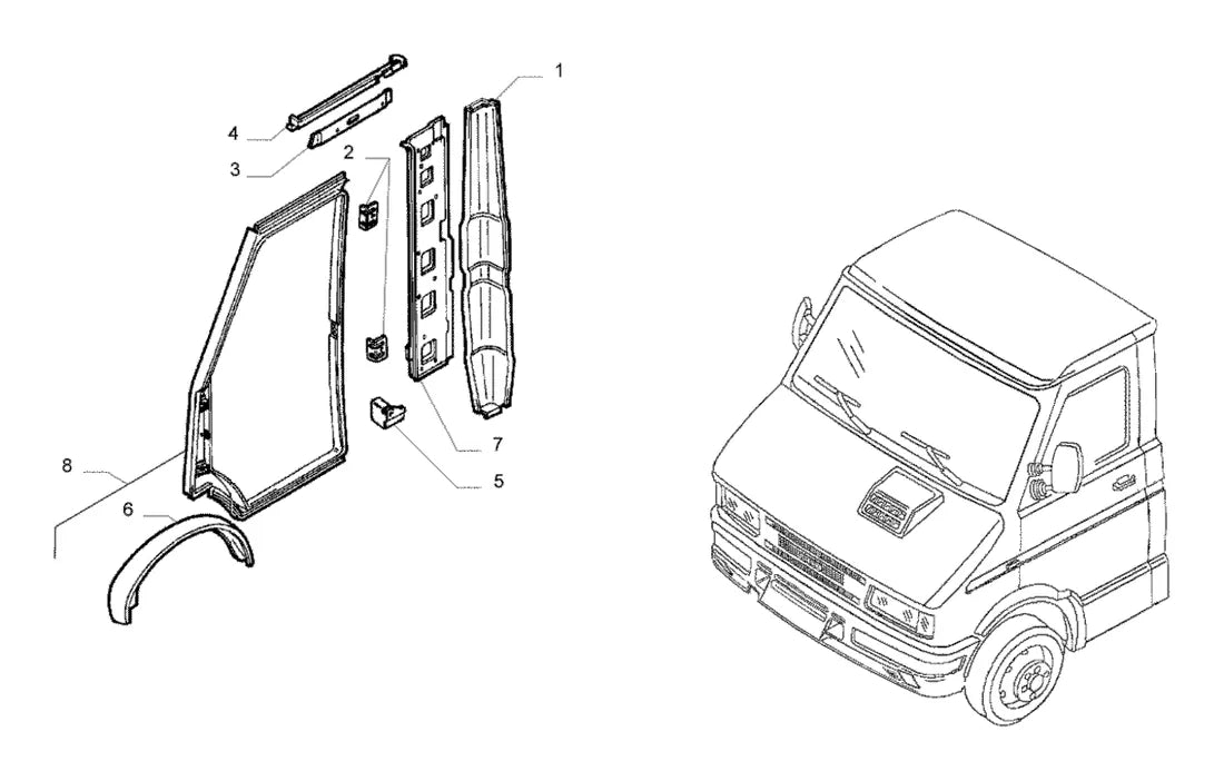 Vista explodida 3 do catálogo de peças Iveco Daily 35.10