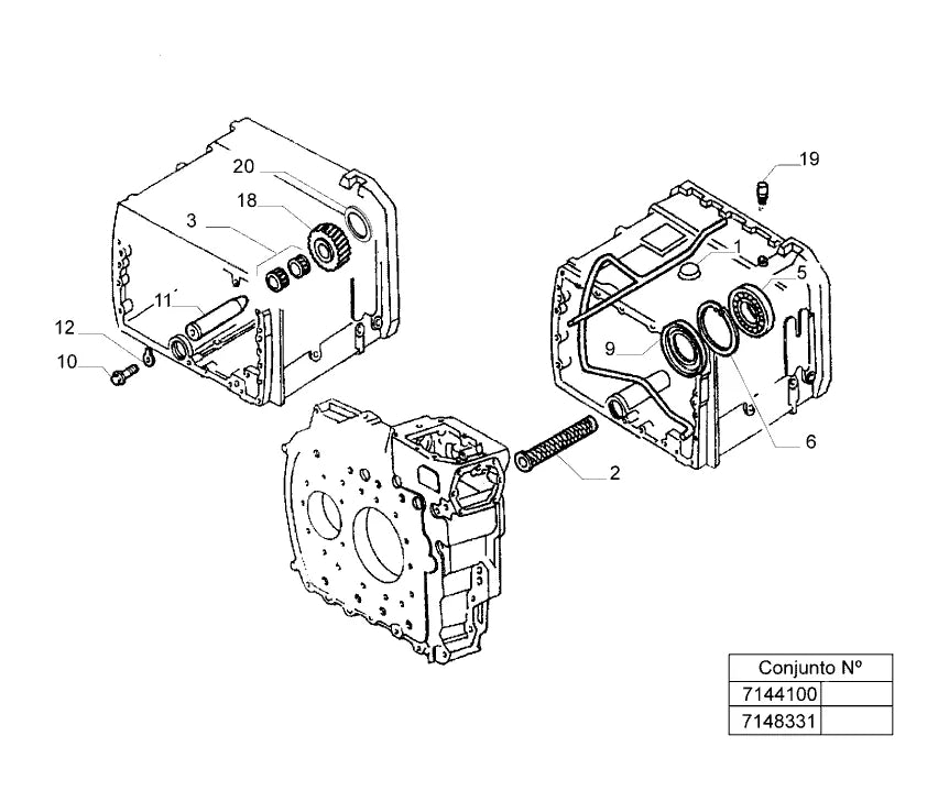 Vista explodida 4 do catálogo de peças Iveco Cursor 180E33