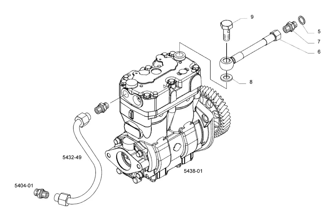 Vista explodida 4 do catálogo de peças Iveco Cursor Ecoline 180C33