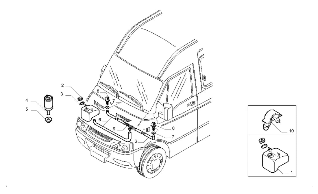 Vista explodida 1 do catálogo de peças Iveco Power Daily A50.12