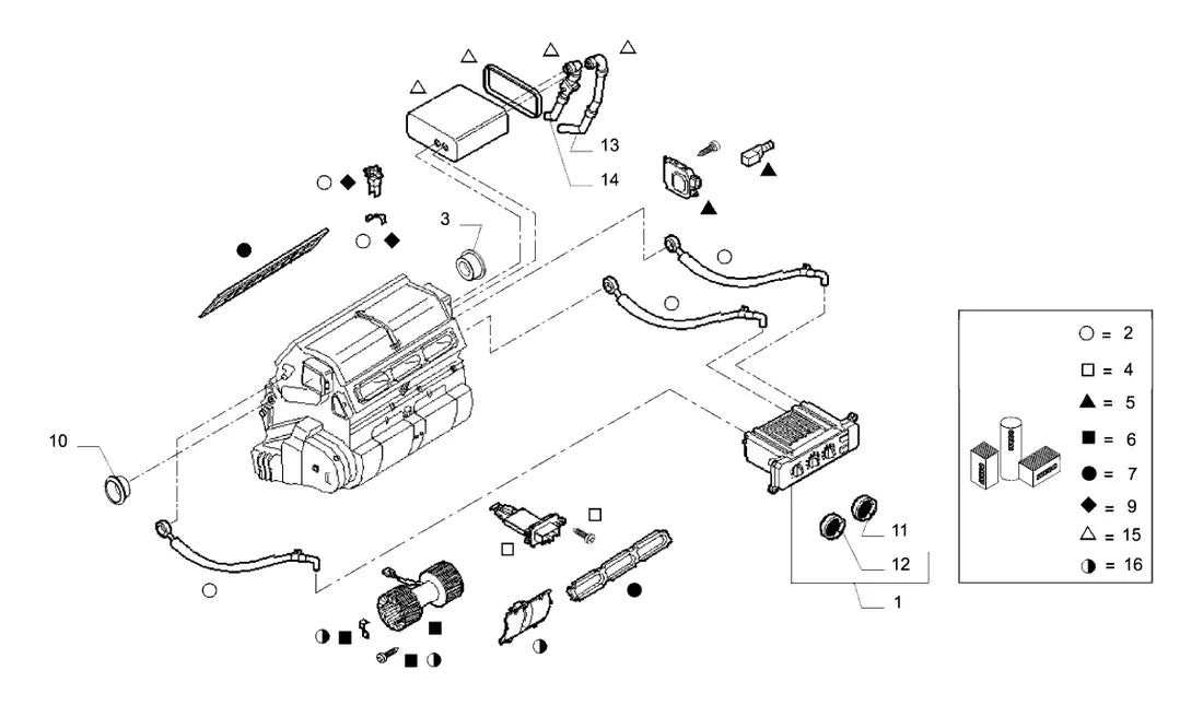 Vista explodida 4 do catálogo de peças Iveco Novo Stralis 490S39T NR