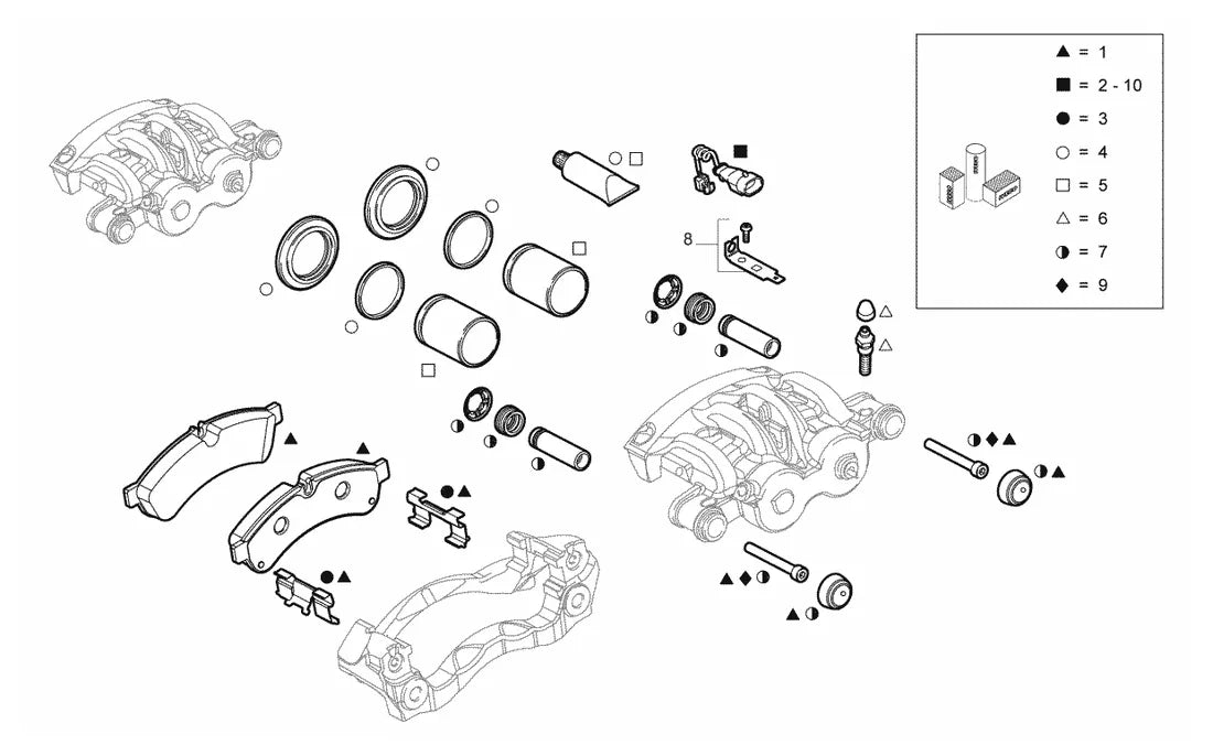 Vista explodida 2 do catálogo de peças Iveco Power Daily 42.13