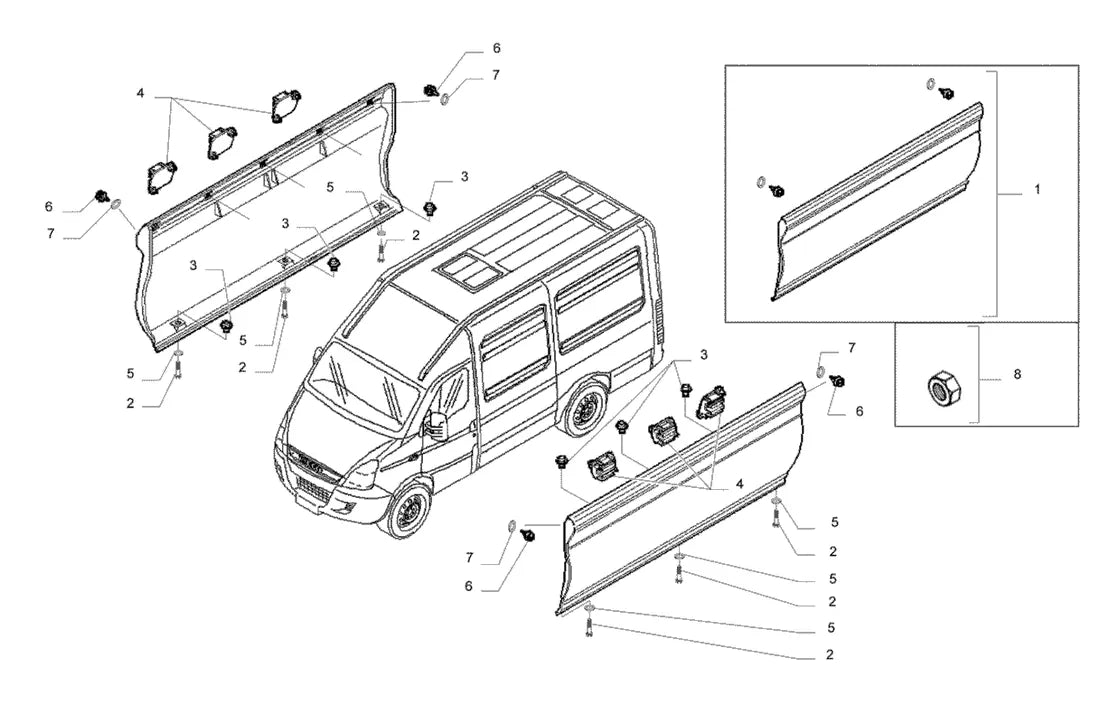 Vista explodida 3 do catálogo de peças Iveco Nova Daily 50C17