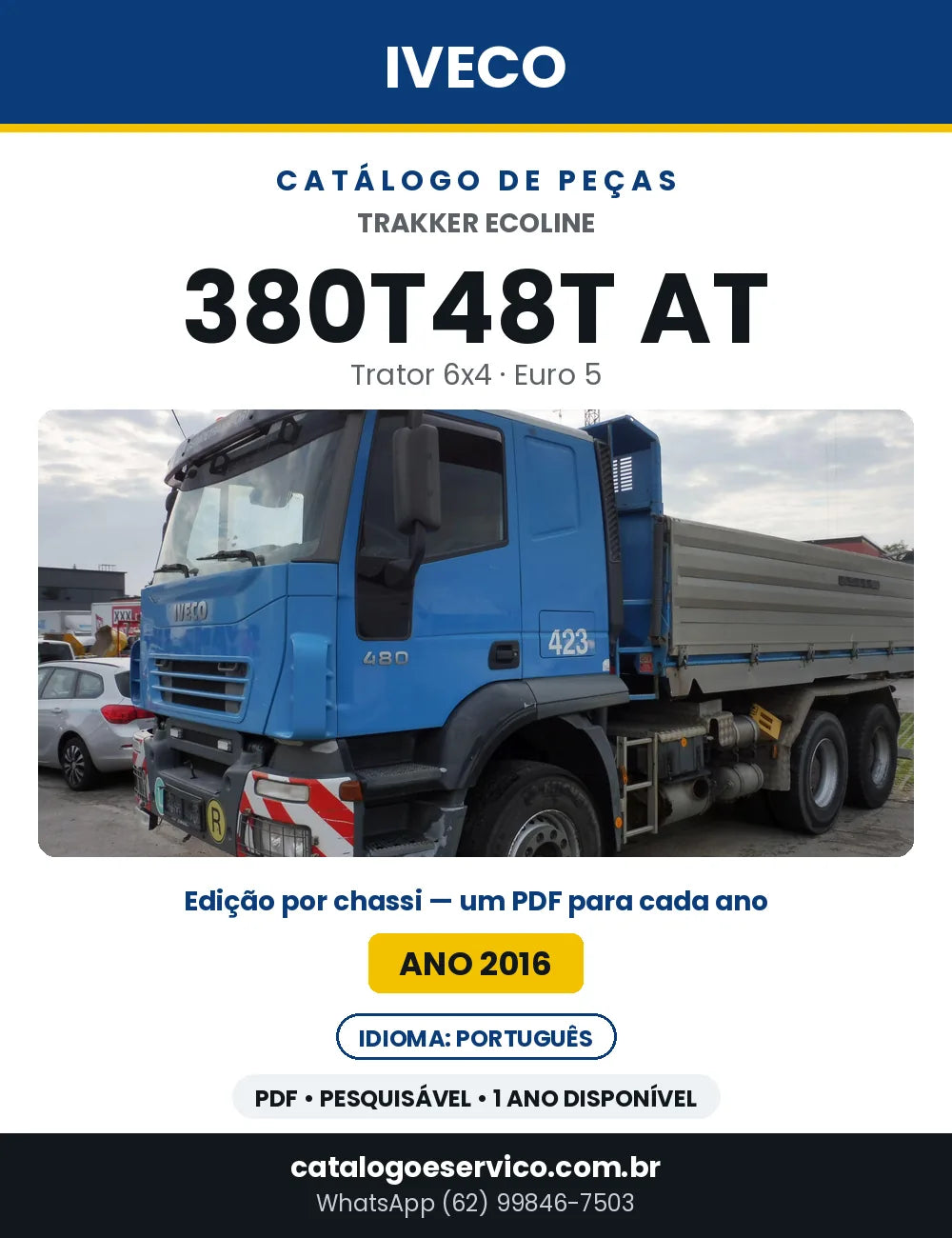 Catálogo de Peças Iveco Trakker Ecoline 380T48T AT Trator 6x4 Euro 5 — Ano 2016 | PDF