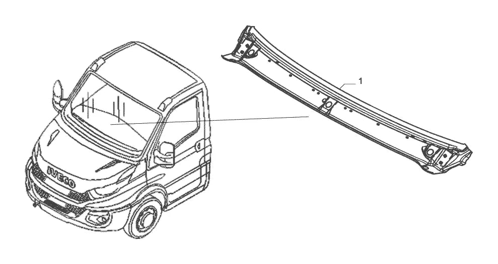 Vista explodida 1 do catálogo de peças Iveco Daily 65-170