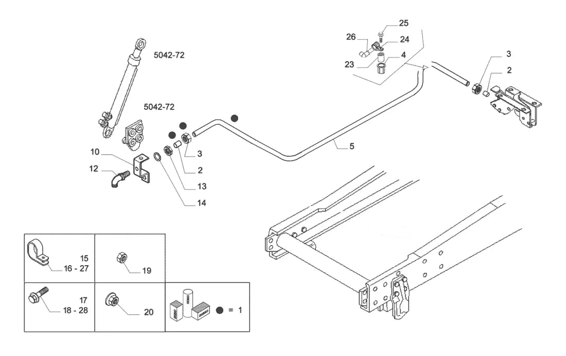 Vista explodida 4 do catálogo de peças Iveco Tector Ecoline 240-280