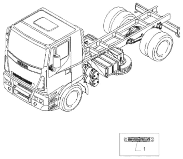 Vista explodida 3 do catálogo de peças Iveco Tector Ecoline 240E28 Attack