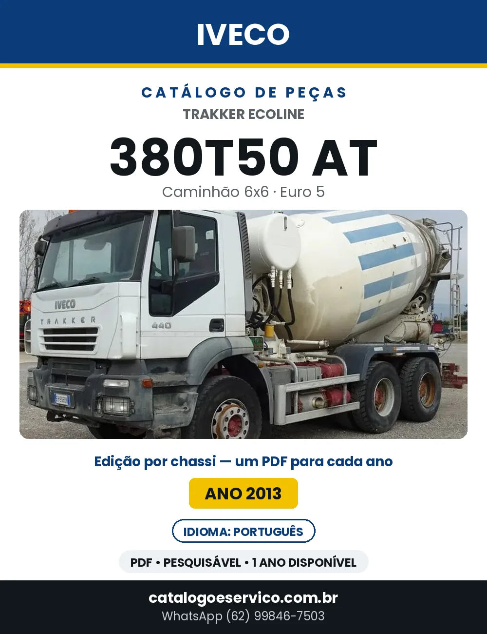 Catálogo de Peças Iveco Trakker Ecoline 380T50 AT 6x6 Euro 5 — Ano 2013 | PDF