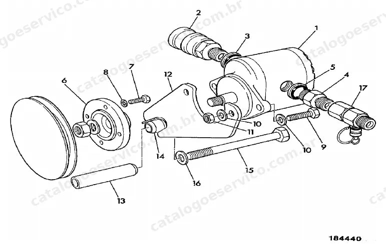 Catálogo de peças JCB 505-19 F.M — vista explodida 2 de 4